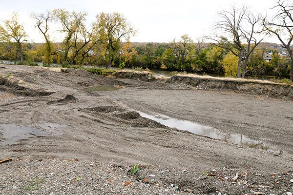 Soil at the site of the new Starbuck Island Luxury Apartment Community