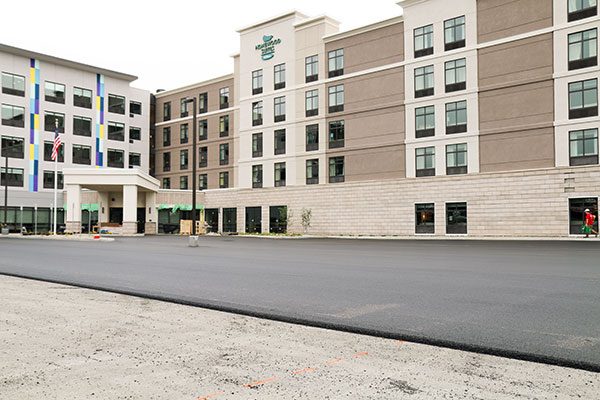 Paving project at Homewood Suites at Crossgates Mall