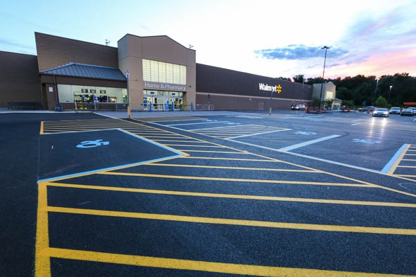 Walmart in Glenville parking lot
